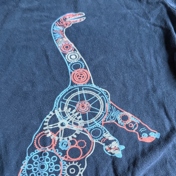 Hanna Andersson 3T Navy Blue Dinosaur Kids Shirt - Picture 2 of 3